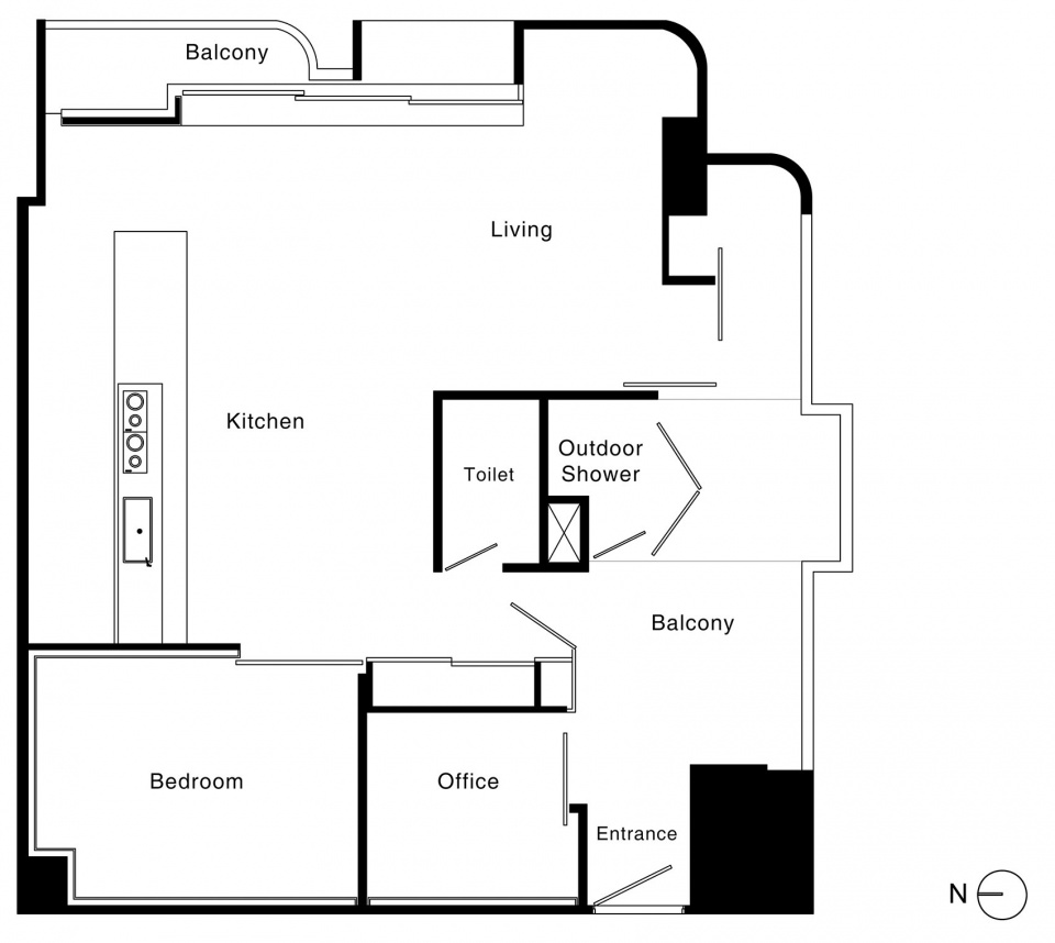 Floorplan BKK Flat 1 拷贝