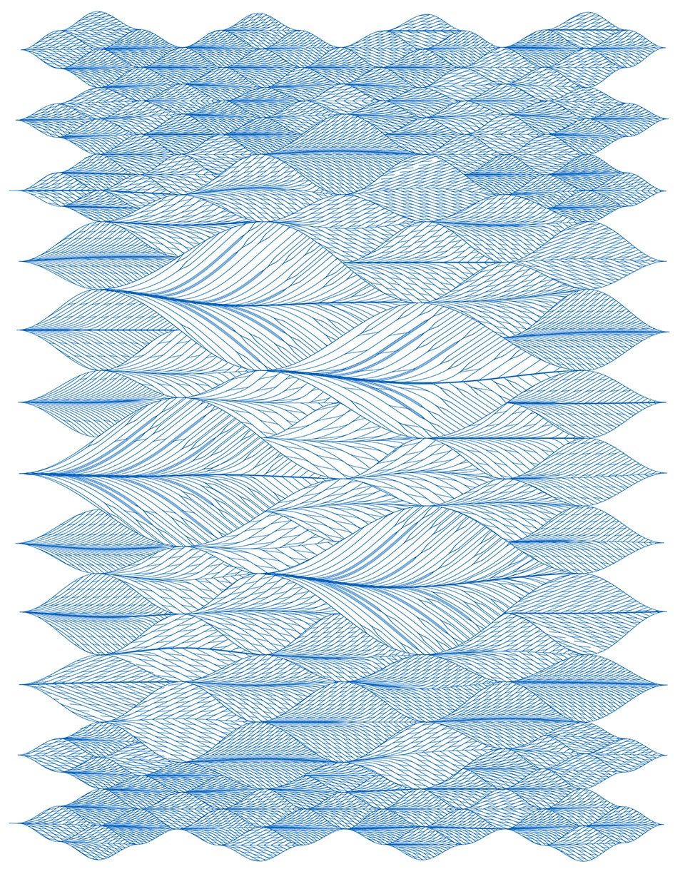 RAP NEW DELF BLUE PATTERN