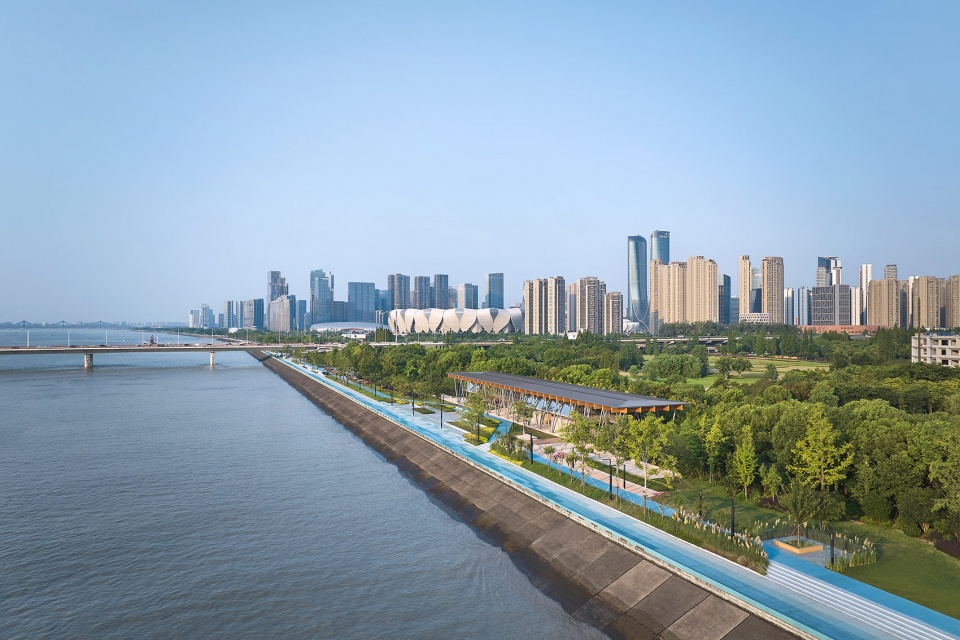 Hangzhou Riverfront Public Space the Changting Station by Original Design Studio TJAD