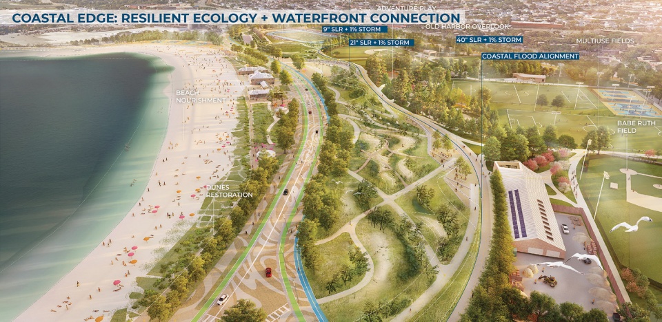2022 asla analysis and planning award of honor moakley park resilience plan stoss landscape urbanism