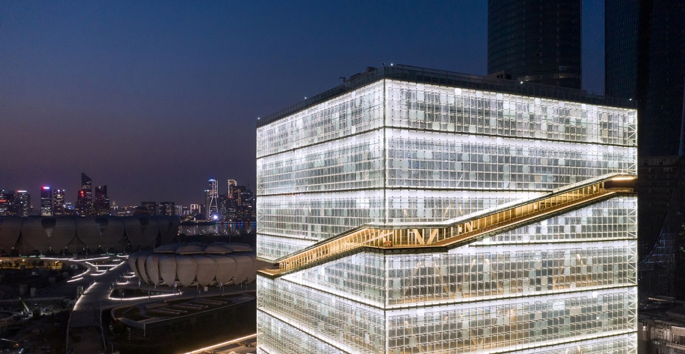 Hangzhou Olympic and International Expo Center Sports Complex Training Hall by AREP HZADI CO LTD
