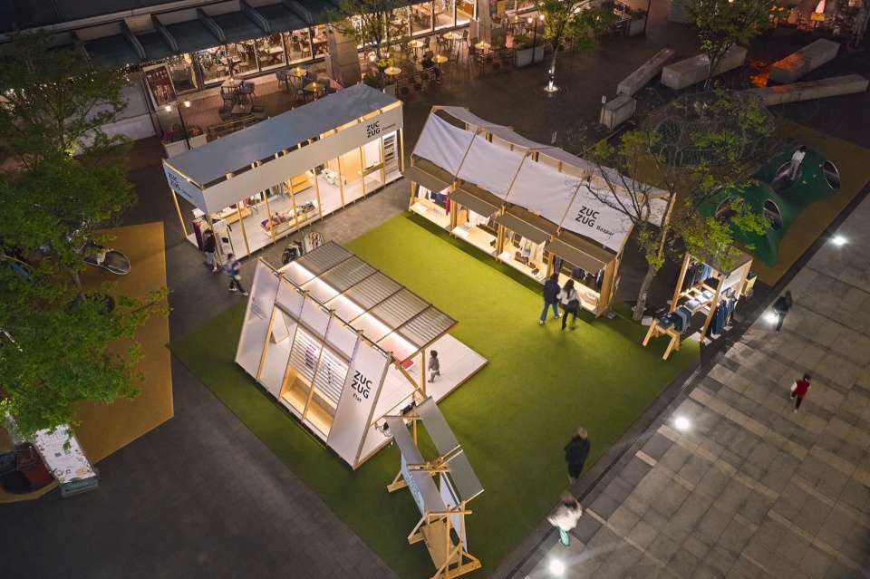 zuczug pop up market by flip studio
