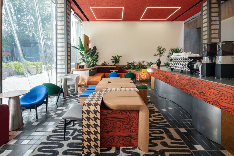 Peet s UCCA Beijing 798 red design