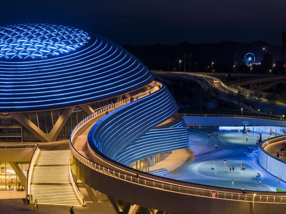 Jewel On The Silkroad Nanbu Eye Gymnasium China by Zhoyu Design Group