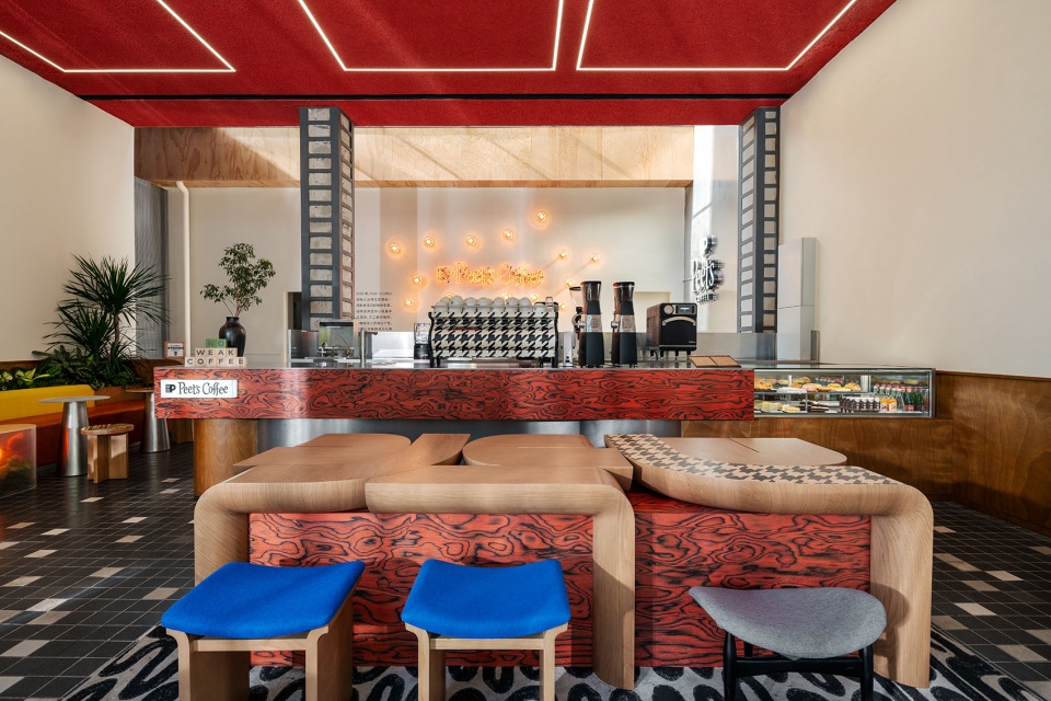Peet s UCCA Beijing 798 red design
