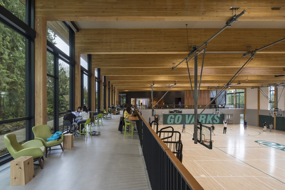 oregon episcopal school athletic center by hacker
