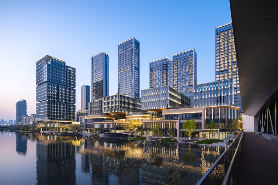 hangzhou asian games village vanke waterfront mixed use by hks