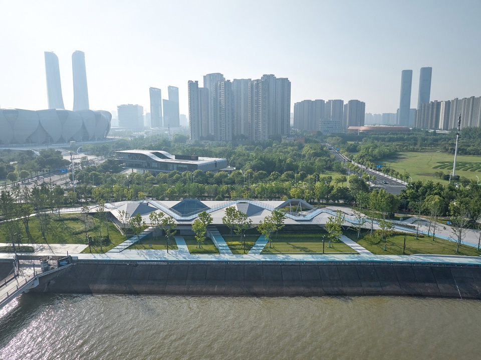 hangzhou riverfront public space sanqiao asian games park by original design studio tjad