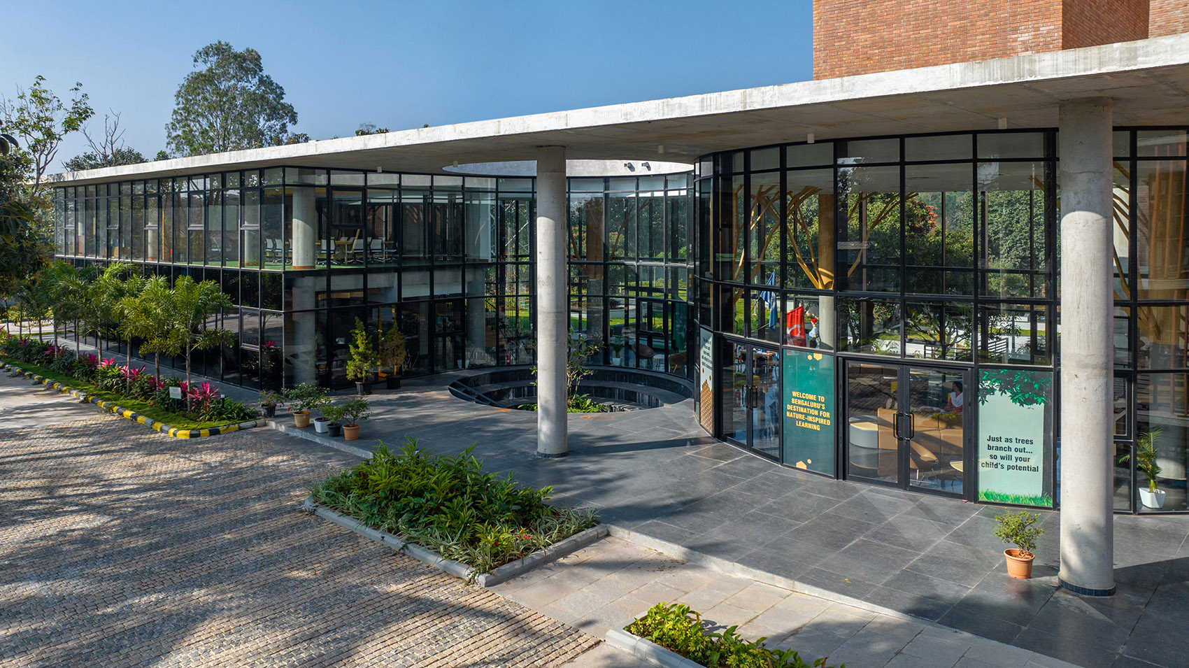 Euro School, Bannerghatta Bengaluru by Vijay Gupta Architects 谷德设计网