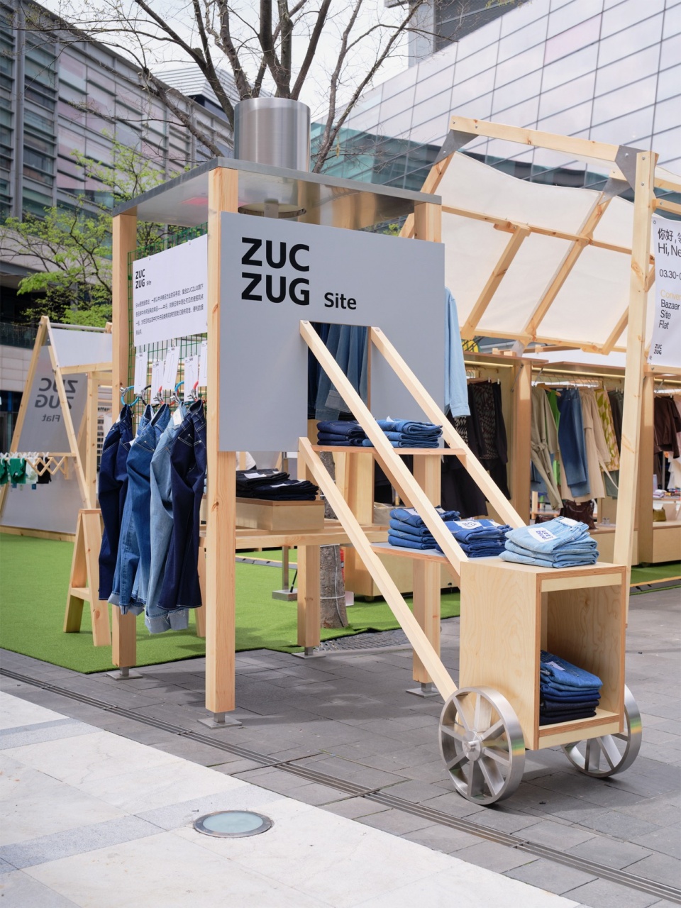 zuczug pop up market by flip studio
