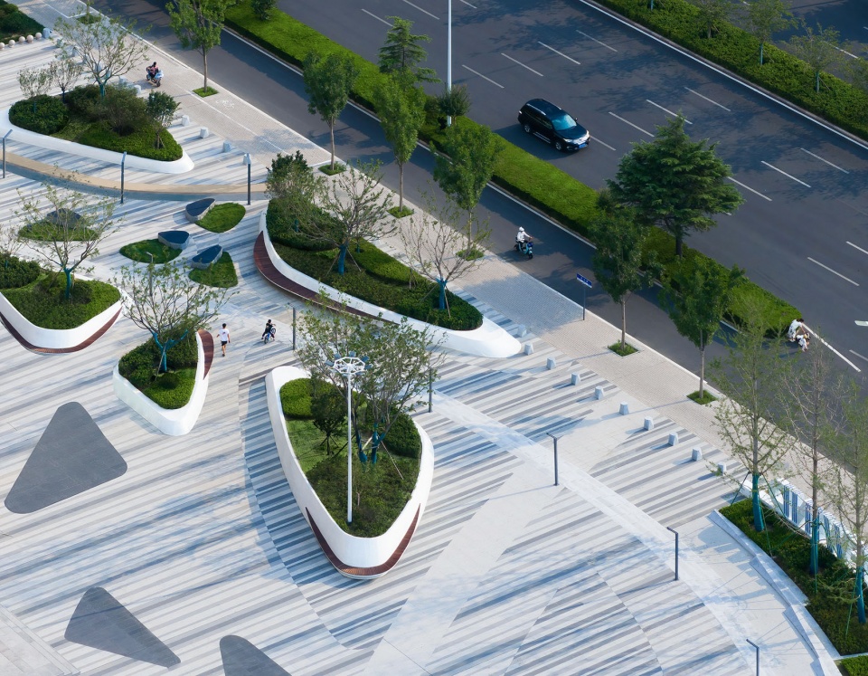 Wind Plaza潍坊风之广场 HID翰地景观