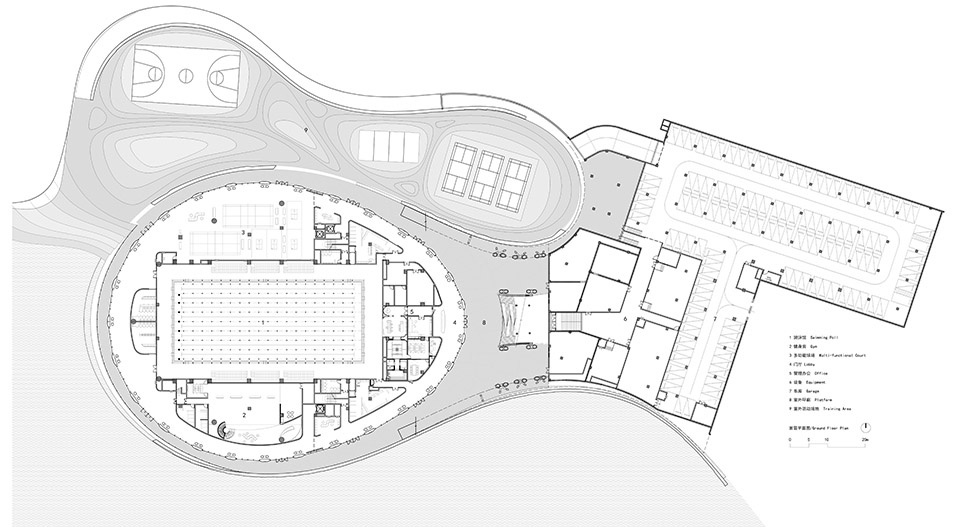 Jewel On The Silkroad Nanbu Eye Gymnasium China by Zhoyu Design Group