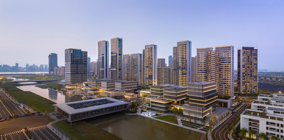 hangzhou asian games village vanke waterfront mixed use by hks