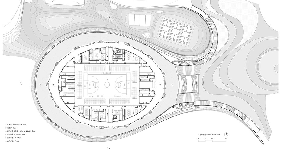 Jewel On The Silkroad Nanbu Eye Gymnasium China by Zhoyu Design Group