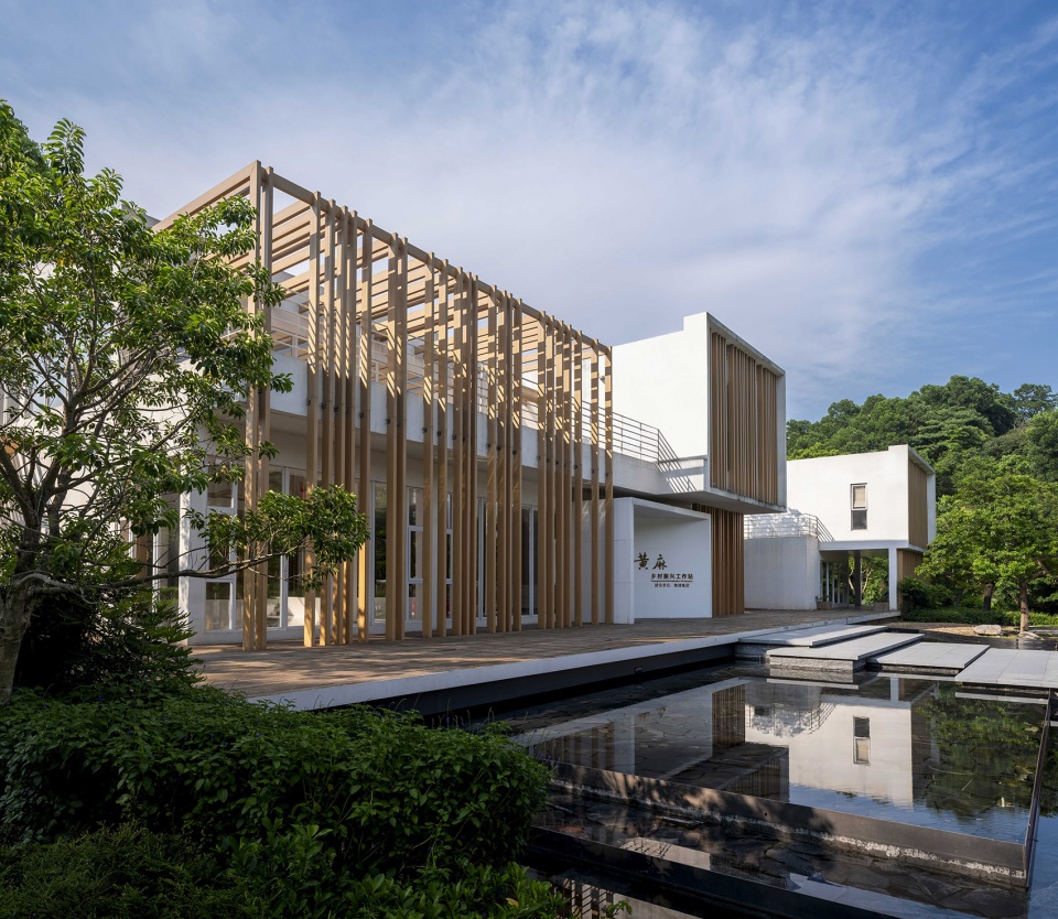 huangma rural revitalization workstation and rural reception hall by 3andwich design