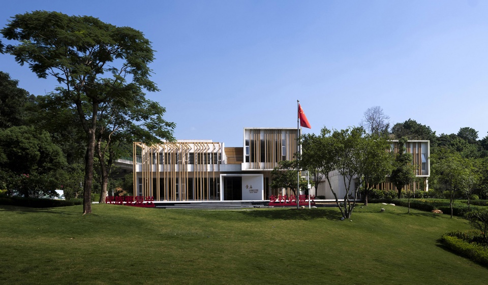 huangma rural revitalization workstation and rural reception hall by 3andwich design