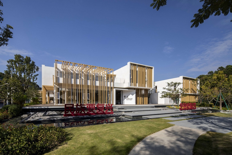 huangma rural revitalization workstation and rural reception hall by 3andwich design