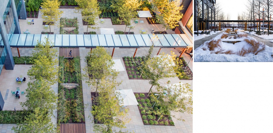 2022 asla general design award of honor from brownfield to green anchor in the assembly square district ojb