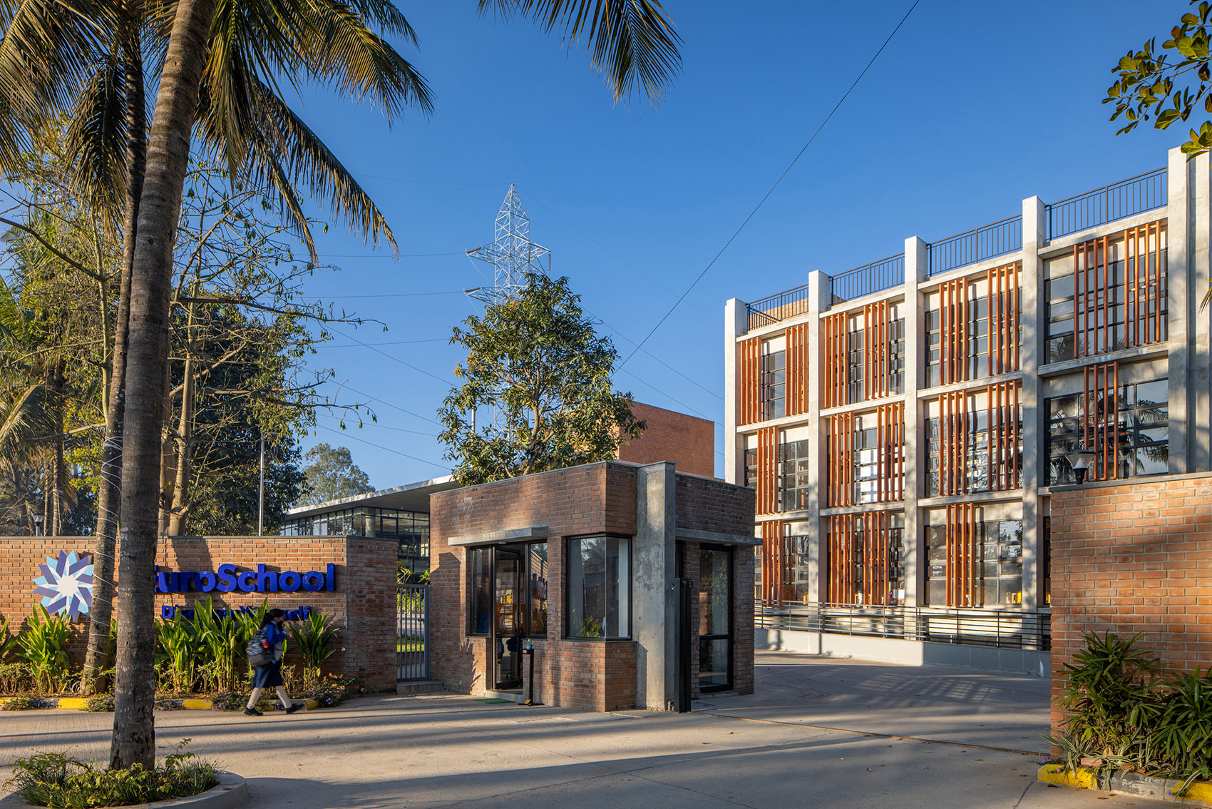 Euro School, Bannerghatta Bengaluru by Vijay Gupta Architects 谷德设计网