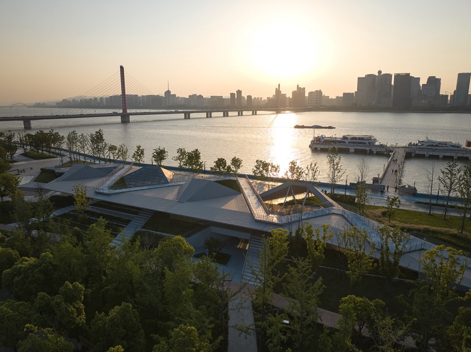 hangzhou riverfront public space sanqiao asian games park by original design studio tjad
