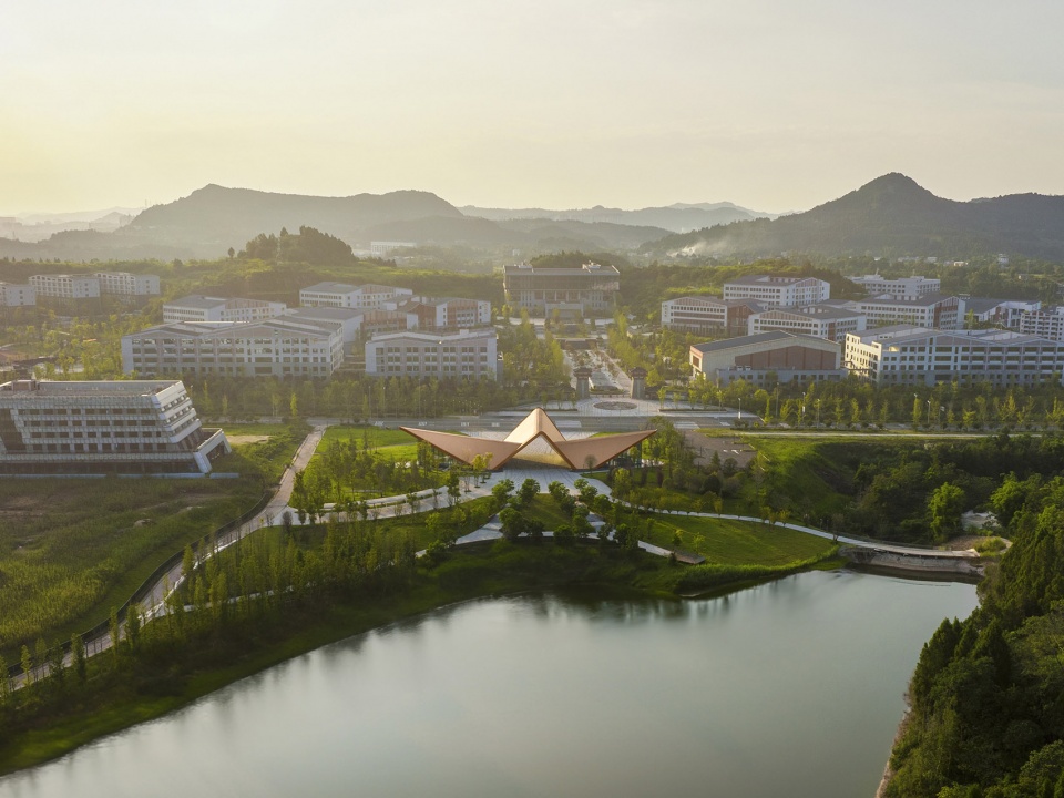 langzhong sports town visitor center by udg about studio