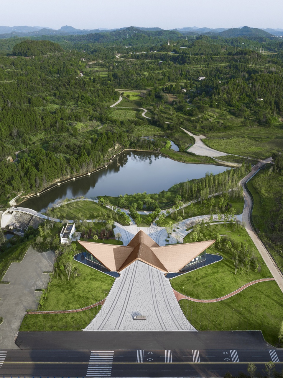 langzhong sports town visitor center by udg about studio