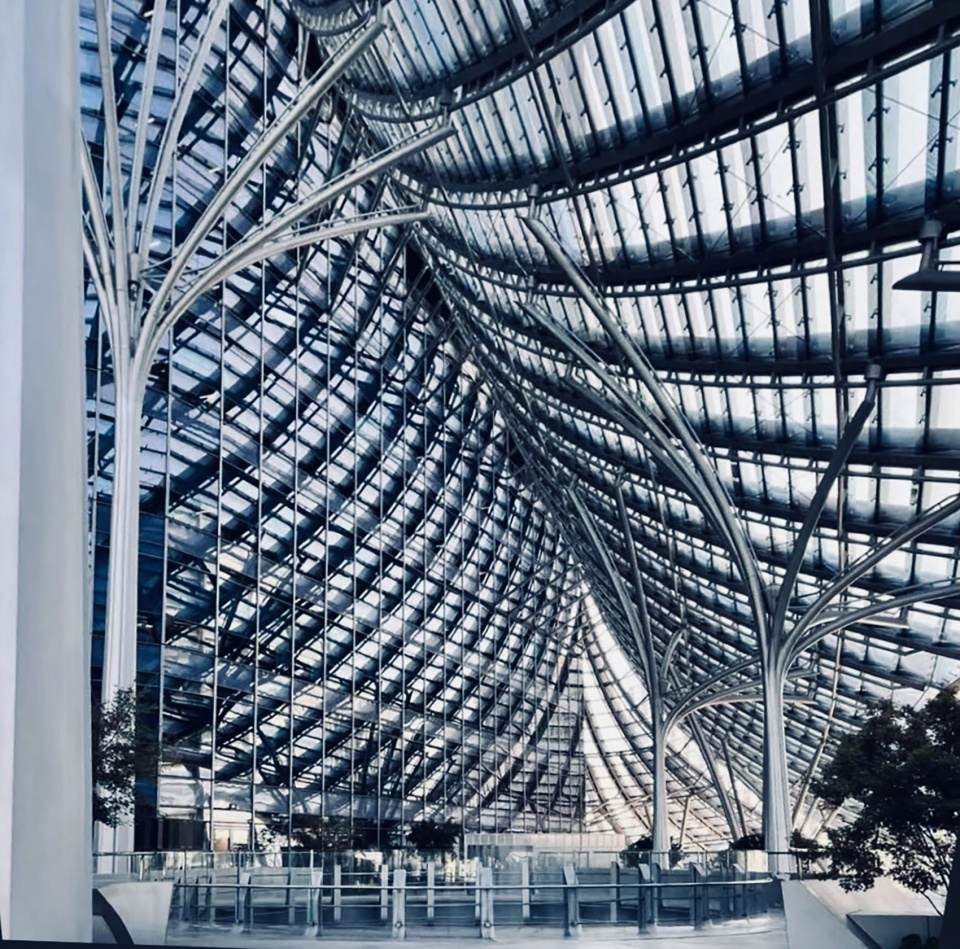 shanghai west bund international ai tower plaza by nikken sekkei ltd