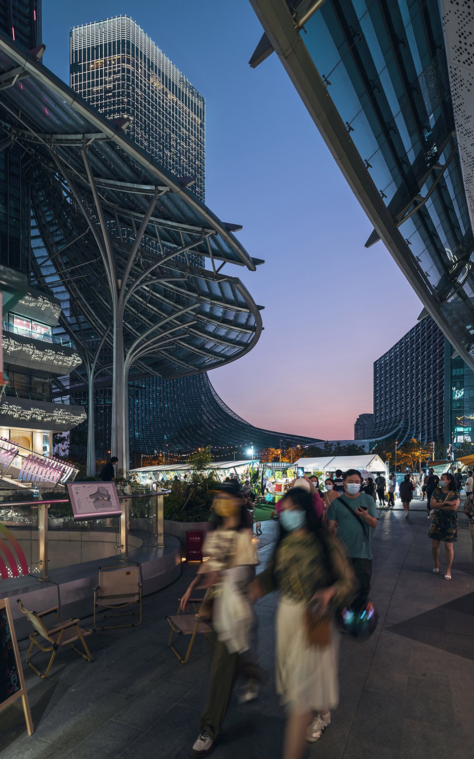 shanghai west bund international ai tower plaza by nikken sekkei ltd