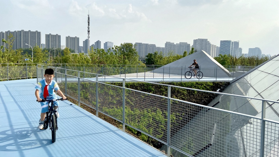 hangzhou riverfront public space sanqiao asian games park by original design studio tjad