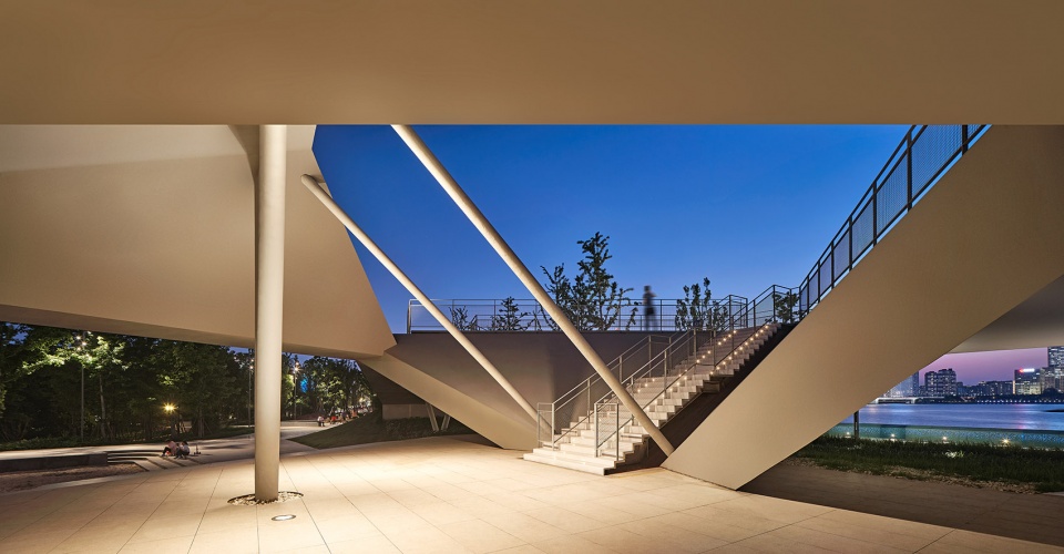 hangzhou riverfront public space sanqiao asian games park by original design studio tjad