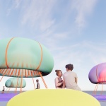 “光之浮想”公共艺术装置，深圳 / 大星吉子设计工作室