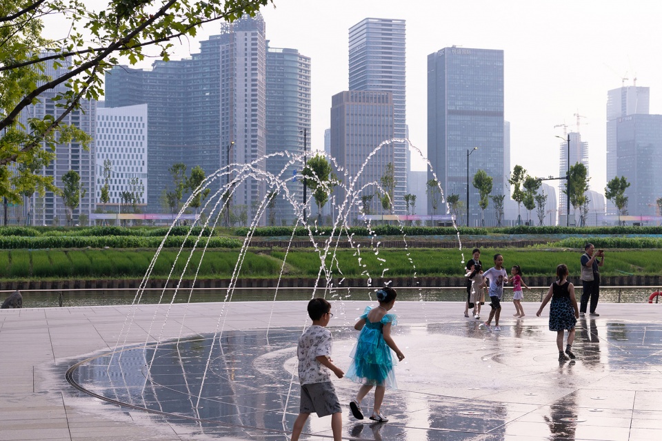 the waterfront of the asian games village by atelier scale