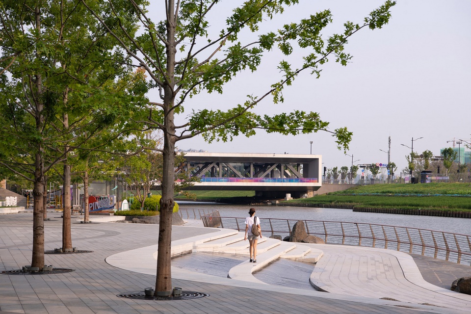the waterfront of the asian games village by atelier scale