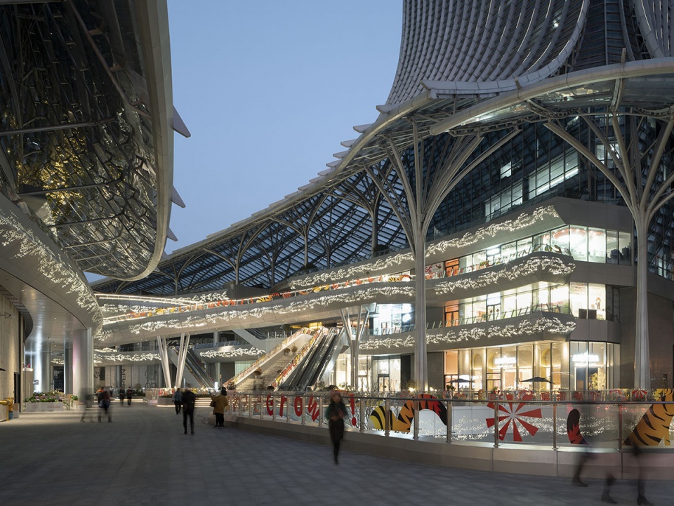 shanghai west bund international ai tower plaza by nikken sekkei ltd