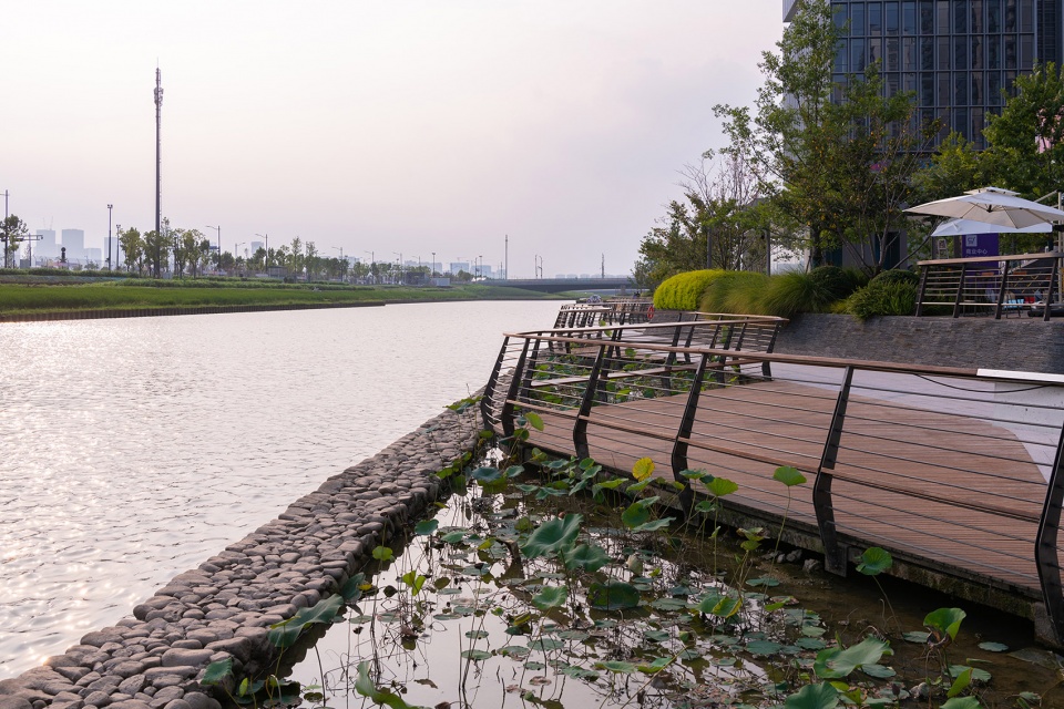 the waterfront of the asian games village by atelier scale