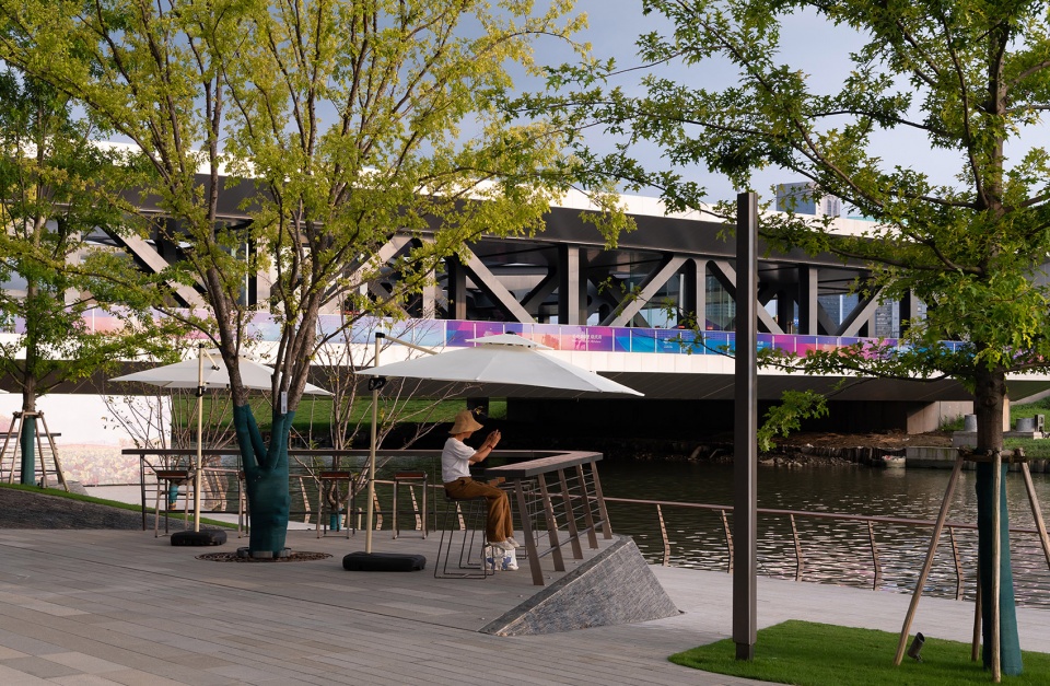 the waterfront of the asian games village by atelier scale