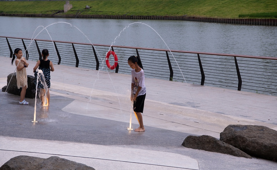 the waterfront of the asian games village by atelier scale