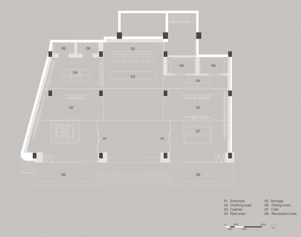 floorplan©say architects nice rice shanghai flagship store by say architects