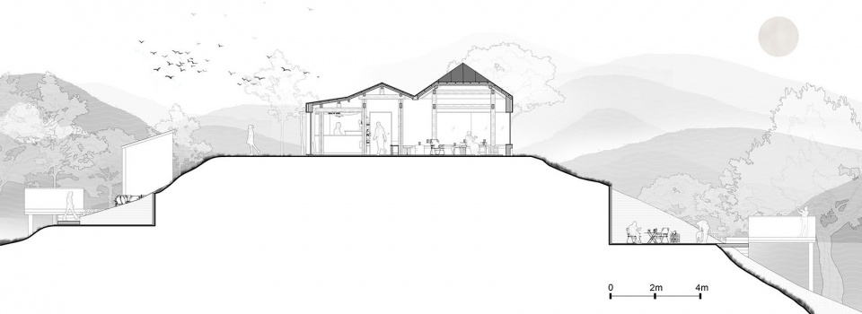 剖面图,Section drawing @平介设计