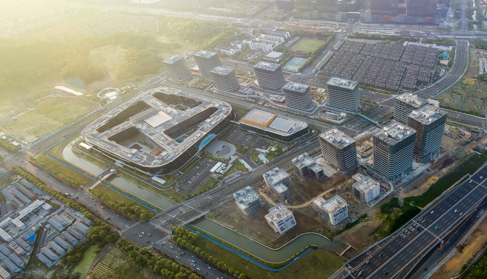 hangzhou yuhang cainiao headquarters industry park by aedas
