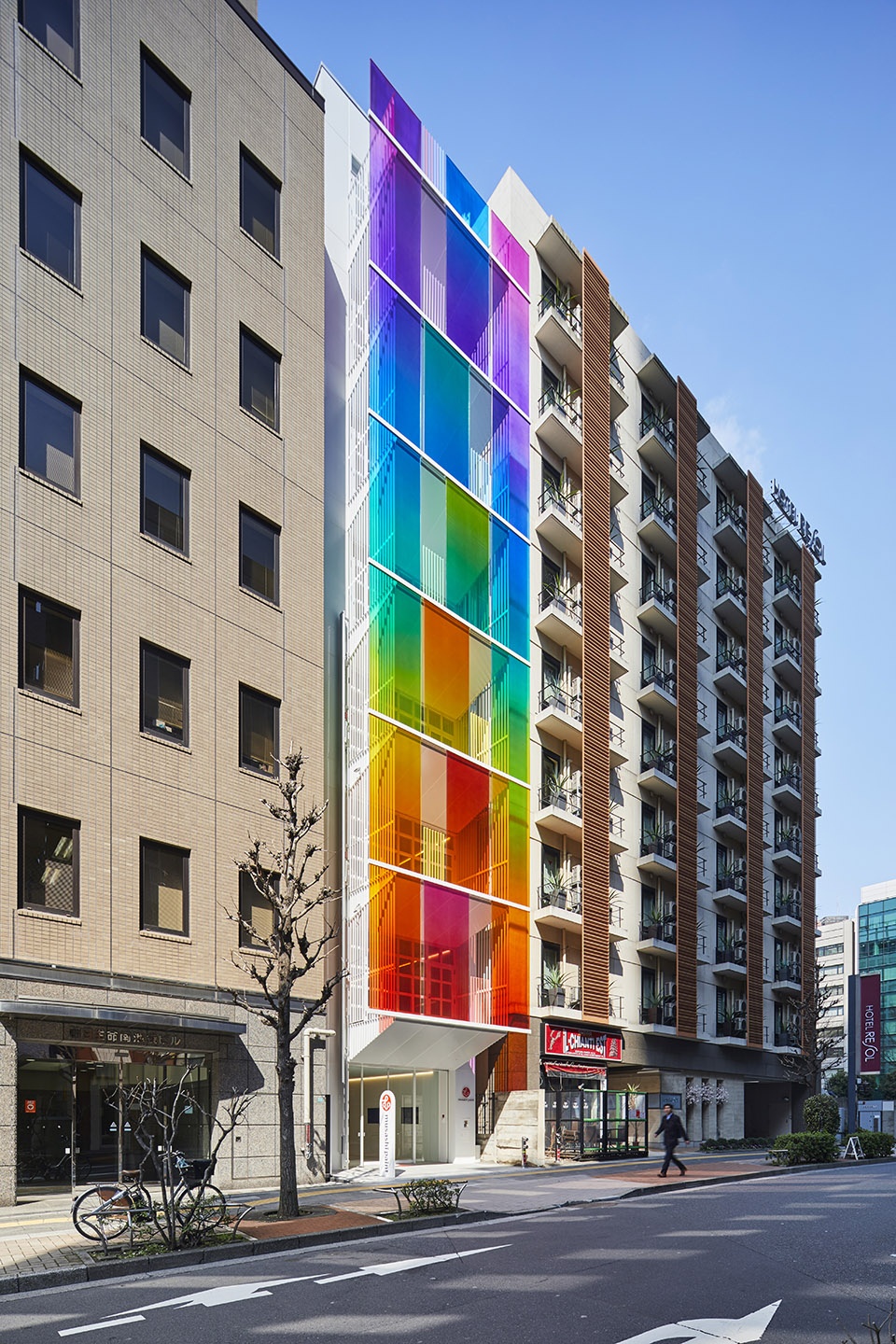 VERTICAL RAINBOW in Tokyo by SAKO Architects