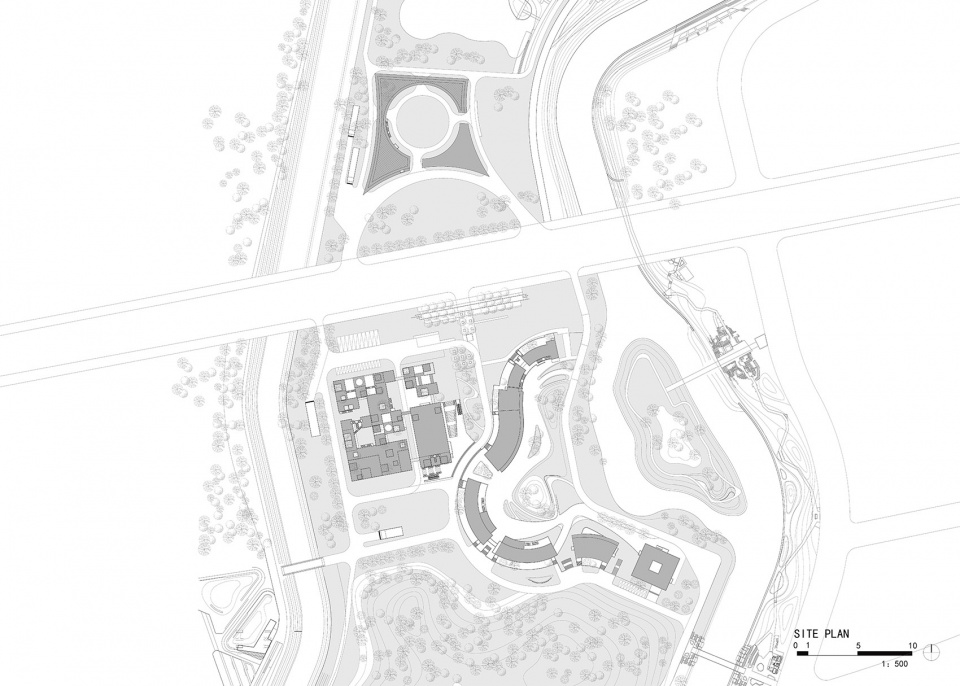wuhan sponge park research tourist center by uao