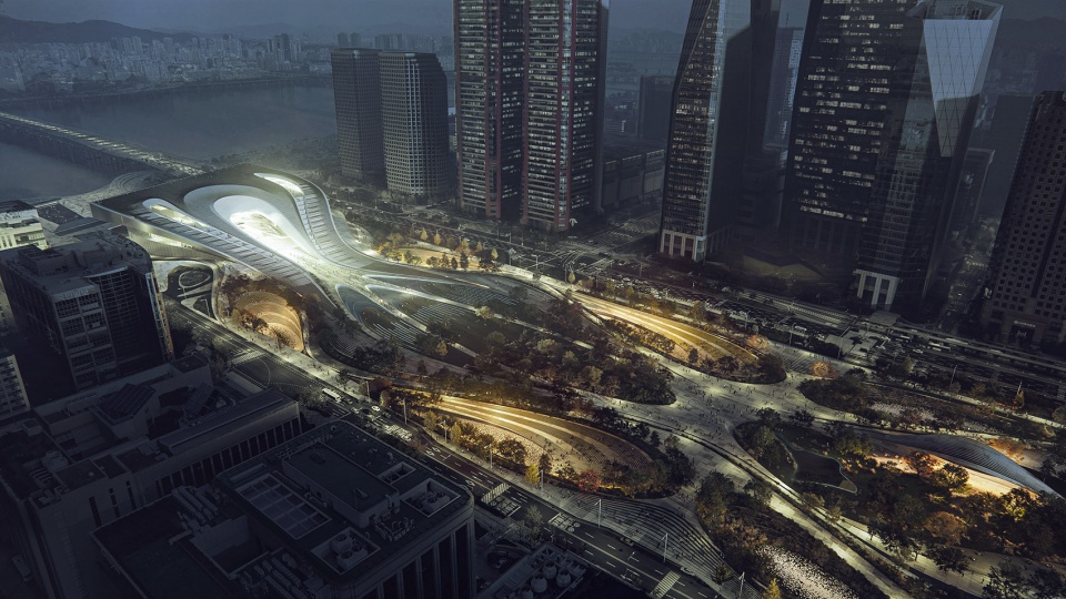 2nd sejong cultural centre by zaha hadid architects