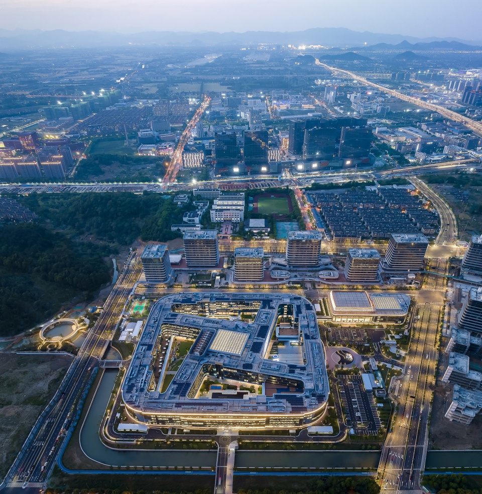 hangzhou yuhang cainiao headquarters industry park by aedas