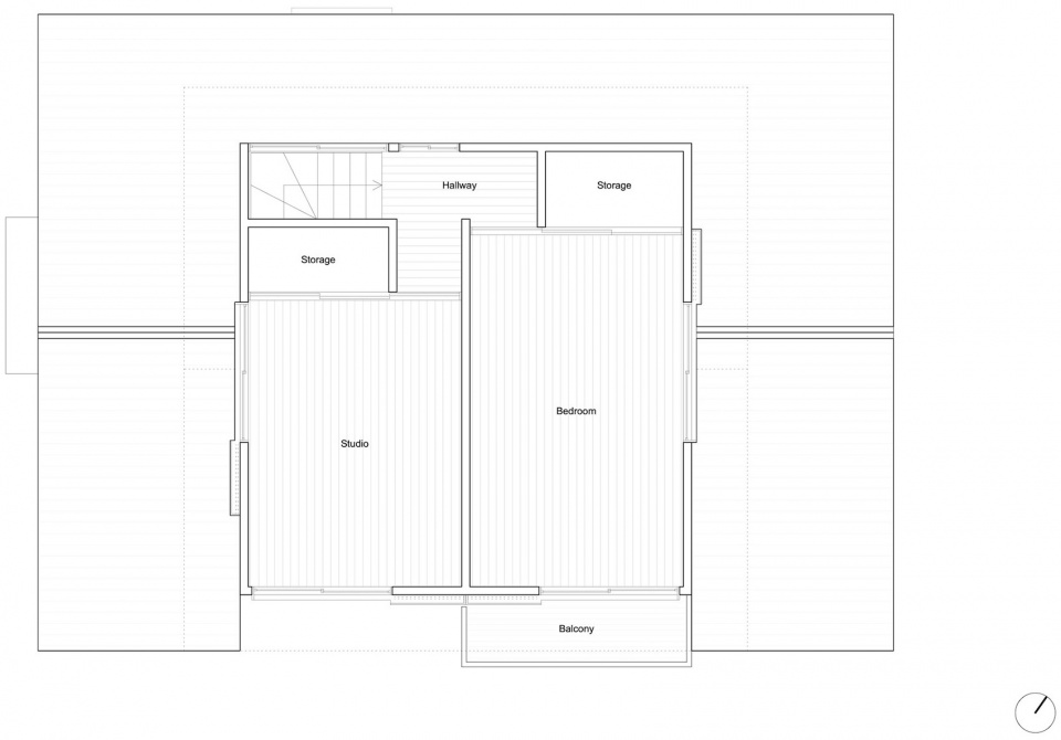 higashihongo house by roovice