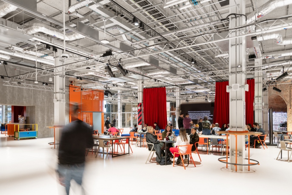 aviva studios omaoma ellen van loon designed aviva studios home of factory international completes