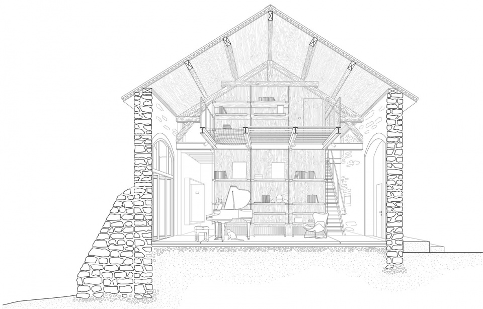 Maison Saint Leger minuit architectes