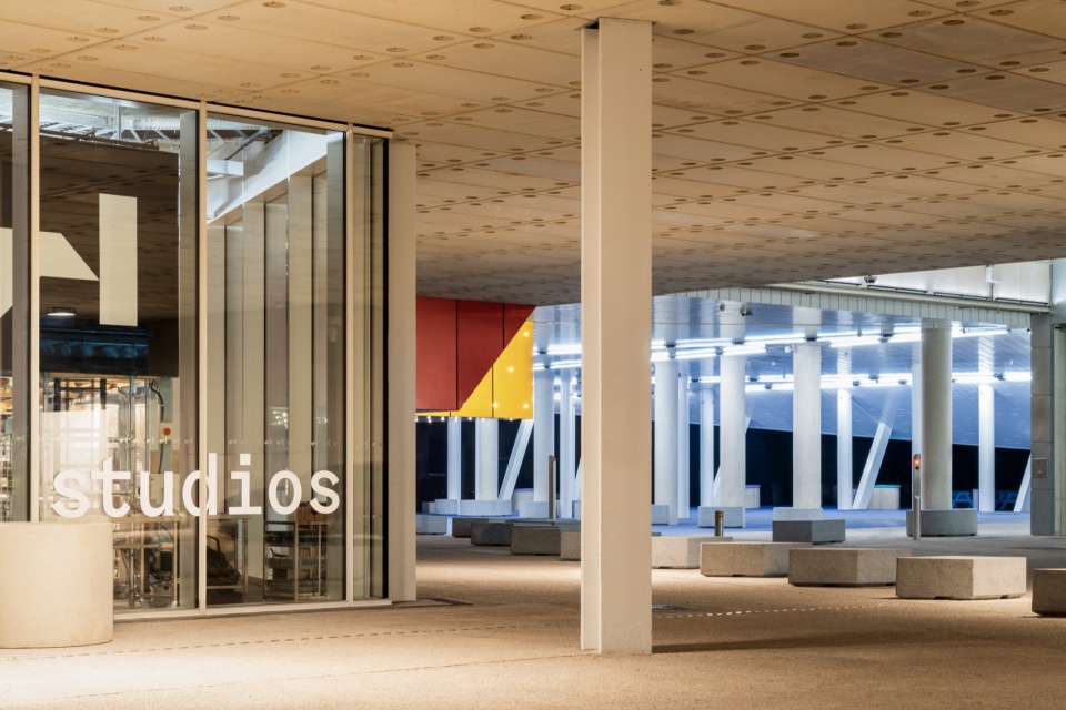 aviva studios omaoma ellen van loon designed aviva studios home of factory international completes