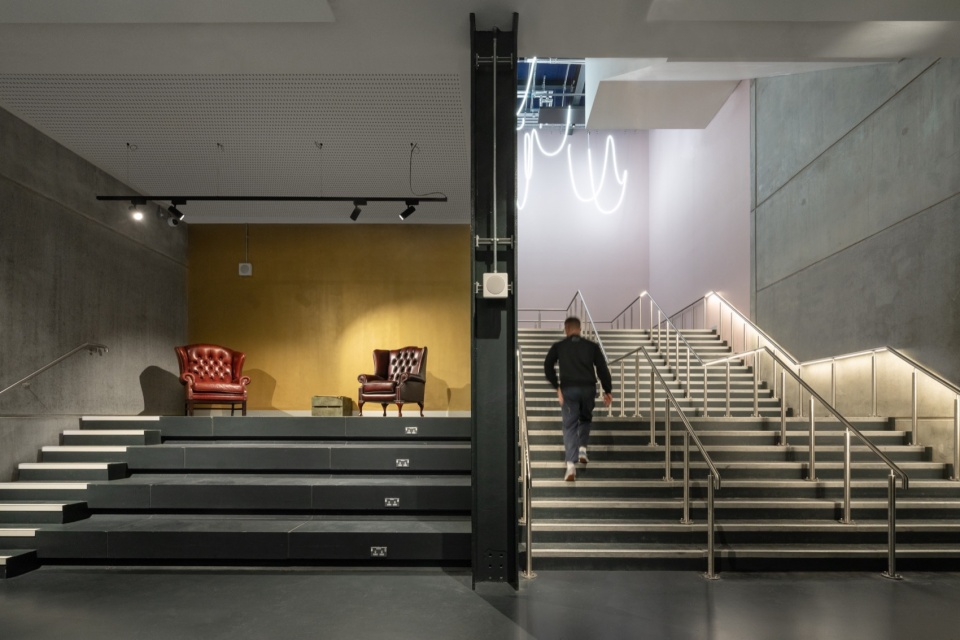 aviva studios omaoma ellen van loon designed aviva studios home of factory international completes