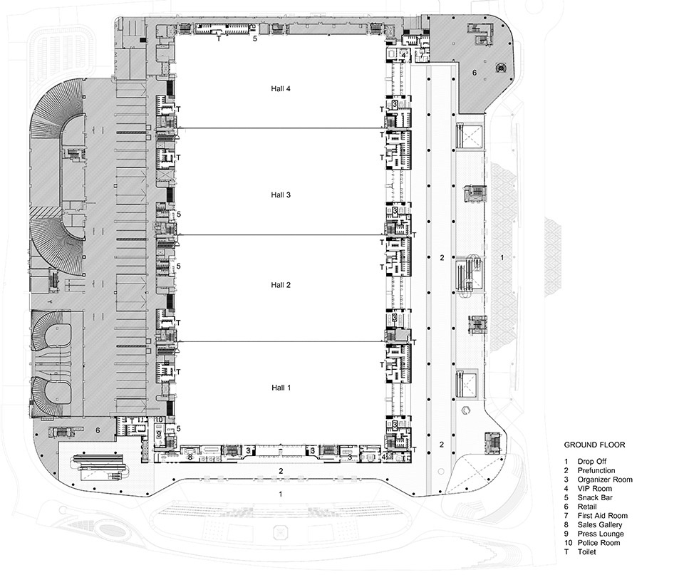 Interior of Queen Sirikit National Convention Centre QSNCC by Onion